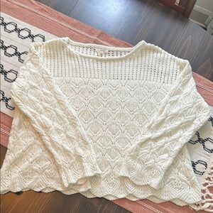 Elegant Cream Sweater Maurices Large
